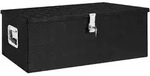 Aufbewahrungsbox Schwarz 90x47x33,5 Cm Aluminium - Vidaxl