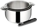 Serie Von 3 Edelstahlt&ouml;pfen 16/18/20cm + Griff - Lagostina - 012132600004