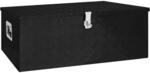 Vidaxl Storage Box Black 100x55x37 Cm Aluminium