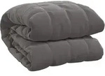Gewichtsdecke Grau 155x220 Cm 7 Kg Stoff Vidaxl
