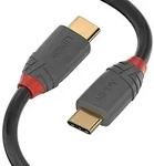 Lindy Usb-kabel Usb 3.2 Gen2x2 Usb-c&reg; Stecker, Usb-c&reg; Stecker 1.50 M Schwarz, Grau