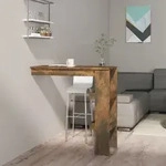 Vidaxl Wand-bartisch R&auml;uchereiche 102x45x103,5 Cm Holzwerkstoff