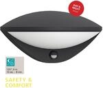 Eglo Led Au&szlig;en-wandleuchte Belcreda Anthrazit Warmwei&szlig; Mit Bewegungsmelder