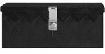 Aufbewahrungsbox Schwarz 50x15x20,5 Cm Aluminium Vidaxl
