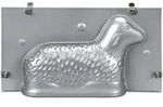 St&auml;dter Osterl&auml;mmchen 27,5 X 15 X 7 Cm Silber 3d-backform