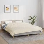 Gewichtsdecke Hellcreme 220x235 Cm 11 Kg Stoff - Vidaxl