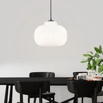 Blop Pendelleuchte 30cm Wei&szlig; Glas/metall 1x A60, E27, 60 W, Geeignet F&uuml;r