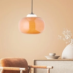 Blop Pendelleuchte 30cm Orange Glas/metall 1x A60, E27, 60 W, Geeignet F&uuml;r