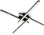Briloner - Led Deckenleuchte Wandleuchte Glitzereffekt 3000k 21 W Schwarz Metall