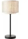 Brilliant Lampe, Odar Tischleuchte Schwarz/beige, 1x A60, E27, 42w, Mit