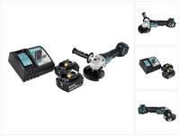 Makita Dga 517 Rg Akku Winkelschleifer 18 V 125 Mm Brushless + 2x Akku 6,0 Ah +