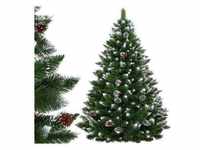 Künstlicher Premium-Weihnachtsbaum 220 cm Diamantkiefer mit Kunstschnee und...