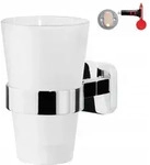 Tesa Elegaant Badezimmerhalter Und Glas-zahnb&uuml;rstenhalter, Metall, Chrom
