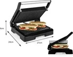 Gr-2854 Elektro Kontaktgrill Schwarz, Grau - Tristar