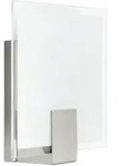 Sonian 90324/13 Wandleuchte E14 40 W Led Edelstahl, Wei&szlig; - Brilliant