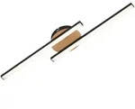 Briloner - Go Led Deckenleuchte, Warmwei&szlig;es Licht, Schwarz, 56 X 12 X 3,7 Cm