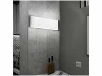 Led Wand Spot Lampe Leuchte Aluminium Opal Weiß Schalter Schlaf Zimmer Flur