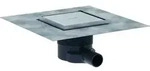 Raindrain Brilliance - Punktablauf, 15x15 Cm, Edelstahl Geb&uuml;rstet 56251800 -