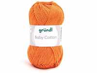 Wolle Baby Cotton 50 g orange Handarbeit - Gründl