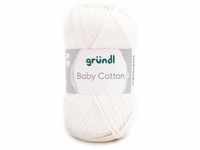 Wolle Baby Cotton 50 g weiß Handarbeit - Gründl