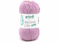 Wolle Second Life 100 g rosé Handarbeit - Gründl