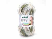 Gründl Wolle Baby color 50 g olive natur jade grau multicolor Handarbeit