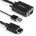 Startech.com Kabel De 2m Vga Zu Hdmi Adapter - Usb Powered Usb - 1080p