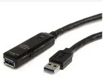 Startechcom Usb3aaext10m Aktives Usb 3.0 Verl&auml;ngerungskabel Schwarz 10 M