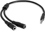 Startech.com Audio Adapter Headphone Splitter Mini-jack 3.5mm 3-pin Male To 2x