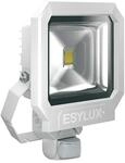 Esylux - Ofl/afl Sun Led-strahler 50w 1 Led Wei&szlig; Matt + Bewegungsmelder