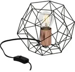 Lampe Synergy Tischleuchte Schwarz/kupfer 1x A60, E27, 60w, Geeignet F&uuml;r