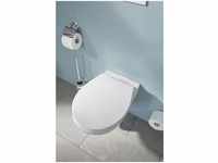 One Wand-WC rund spülrandlos mit SoftClose WC-Sitz, weiß - Vigour