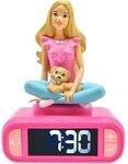 R&eacute;veil Digital Avec Veilleuse Lumineuse, Barbie En 3d, Et Effets Sonores