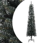 K&uuml;nstlicher Weihnachtsbaum Mit St&auml;nder Schlank Gr&uuml;n 180 Cm Pvc Vidaxl