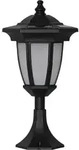 Star - Solar Laterne Flame, Schwarz, D&auml;mmerungssensor, H 63cm