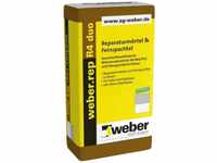 Weber.rep R4 duo Reparaturmörtel & Feinspachtel Zementgrau, 20 kg