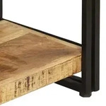 Vidaxl Bibliothek Mit 3 Ebenen Aus Mangoholz Braun 140x30x80 Cm