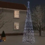 Vidaxl - Led-weihnachtsbaum Kegelform Kaltwei&szlig; 3000 Leds 230x800 Cm