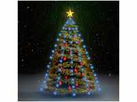 Weihnachtsbaum-Lichternetz,Kunstbaum mit 210 LEDs Blau 210 cm vidaXL