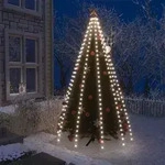 Weihnachtsbaum-lichternetz Mit 250 Leds Kaltwei&szlig; 250 Cm Vidaxl