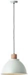 Erena Pendelleuchte 38cm Hellgr&uuml;n Metall/holz 1x A60, E27, 60 W, Geeignet F&uuml;r