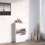 Schuhkipper Luca, Wei&szlig;, 22 X 105 Cm 3 F&auml;cher, Vicco
