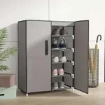 Schuhschrank Grau 60x28x90 Cm Stoff Vidaxl