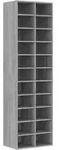 Schuhregal Grau Sonoma 54x34x183 Cm Holzwerkstoff Vidaxl