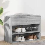 Schuhbank Grau Sonoma 60x30x45 Cm Holzwerkstoff Vidaxl
