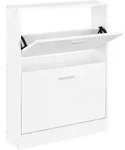 Schuhschrank Hochglanz-wei&szlig; 59x17x81 Cm Holzwerkstoff Vidaxl