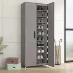 Vidaxl Schuhschrank Grau 60x30x166 Cm Stoff