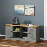 Schuhbank Vigo Grau 106x35x45 Cm Massivholz Kiefer - Vidaxl