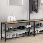 Schuhbank Fyrk, Antikholz, 100 X 51.5 Cm Vicco
