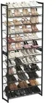 &Eacute;tag&egrave;res &Agrave; Chaussures 12 Niveaux, Lot De 2 Meubles &Agrave; Chaussures Empilables 6